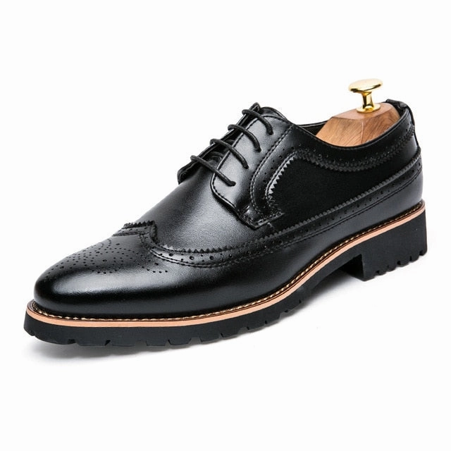 2020 Men Dress Shoes Leather Fashion Derby Shoes Classic Casual Business Wedding Footwear Lace-up British Style Male Formal Shoe Redmond Low Hiking Shoes