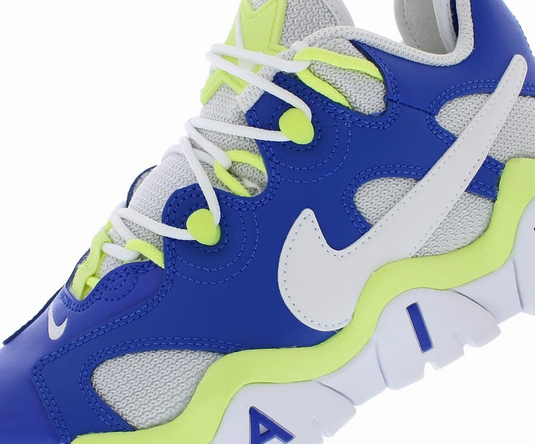 Anthony Edwards Shoes Nike Nike Air Barrage Low Big Kids' Shoes (FN6972-480, Game Royal/Light Lemon Twist/Photon Dust/White)
