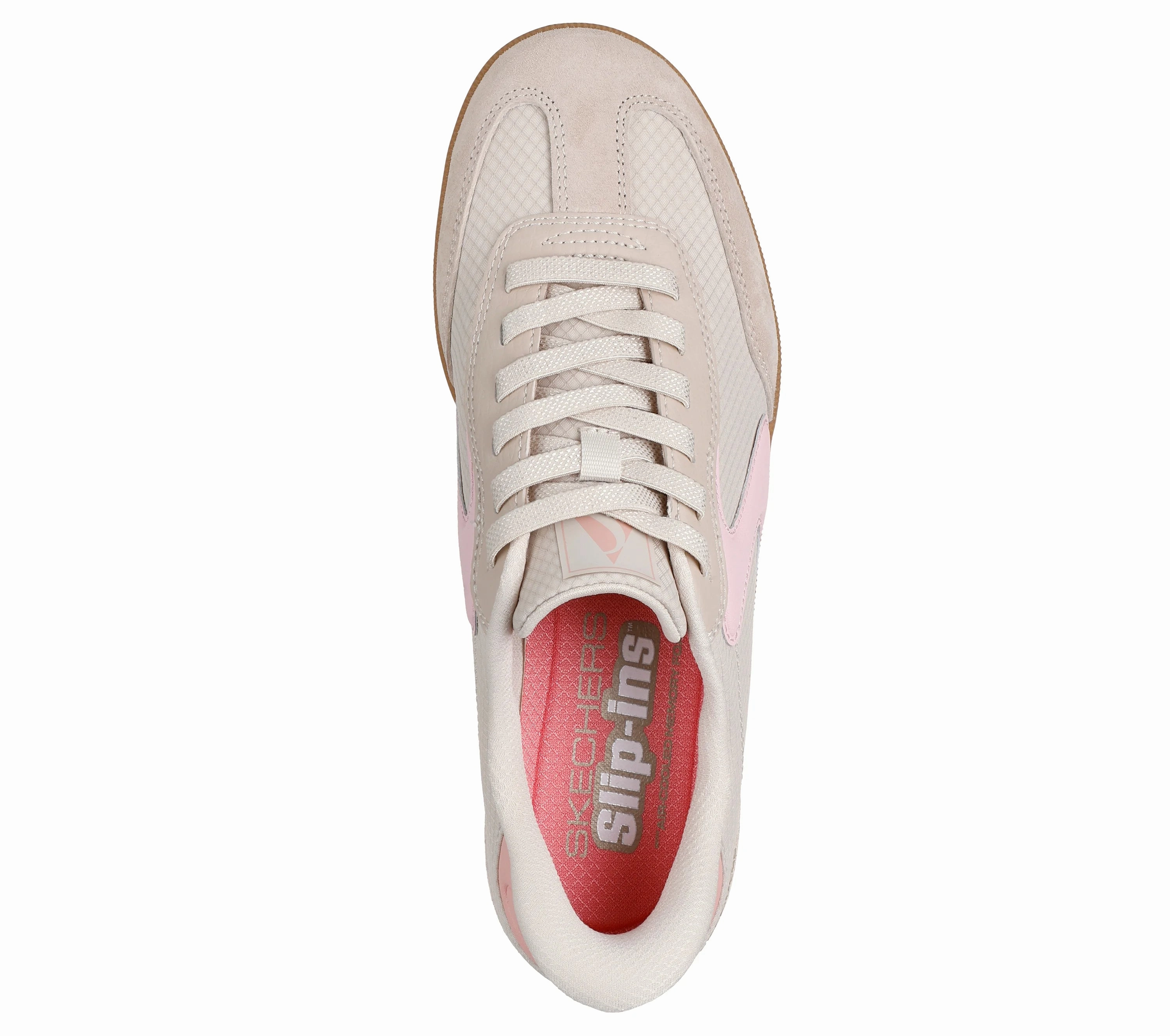 Skechers Women's Hothshot Everyday Ease Slip-In Sneaker - Natural/Pink Spring Sneakers
