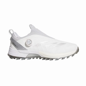 ADIDAS Adizero ZG BOA Men's Spikeless Shoes (White/Silver/Grey) Waterproof Shoes For Nursing School