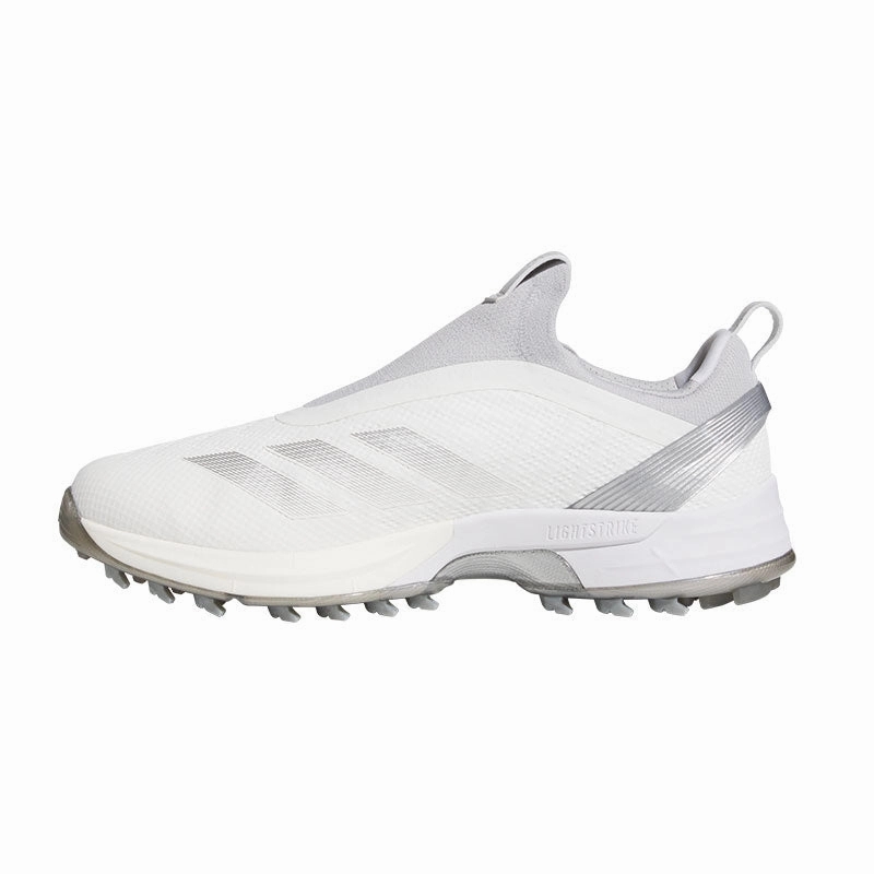 Low Height Waterproof Hiking Shoe ADIDAS Adizero ZG BOA Men's Spikeless Shoes (White/Silver/Grey)