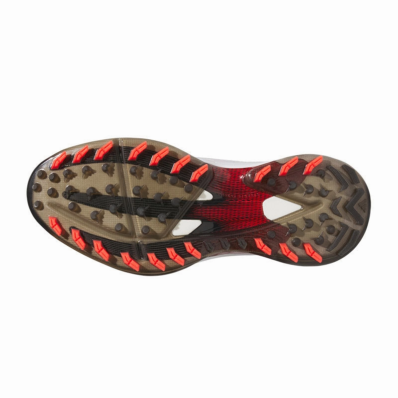 Waterproof Shoes For Plantar Fasciitis ADIDAS Adizero ZG Men's Spikeless Shoes (White/Red/Black)