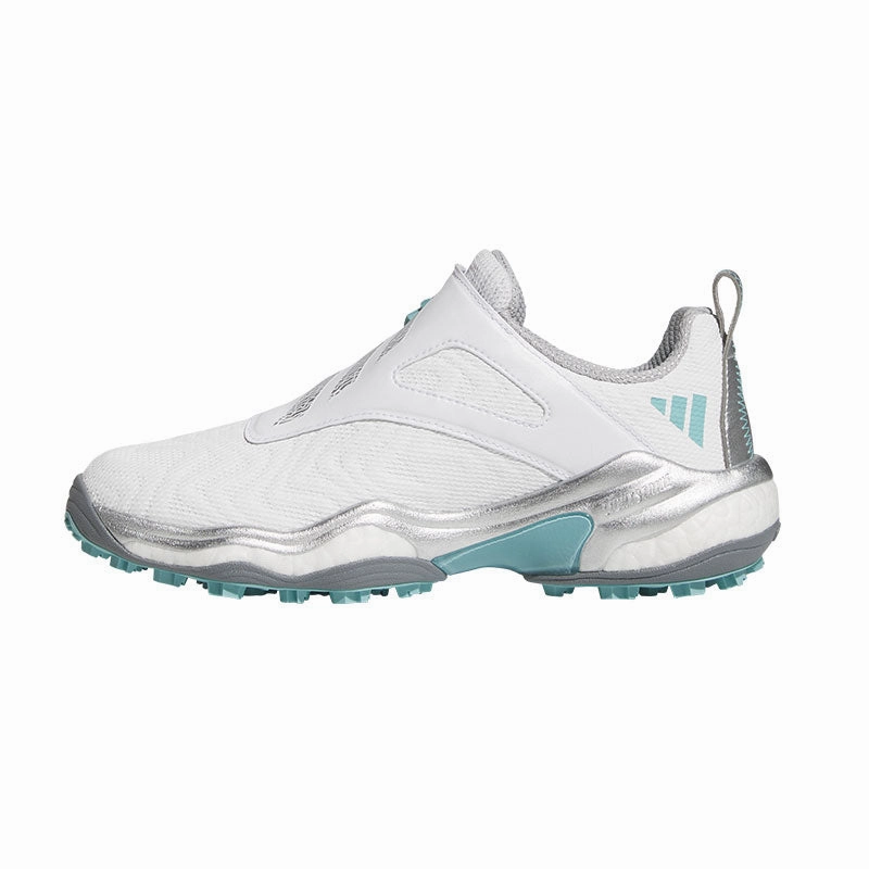 13 Wide Golf ADIDAS BOA 25 Women's Spikeless Shoes (White/Silver/Mint)