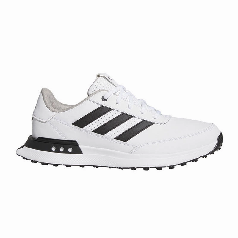 Best Golf Shoes ADIDAS S2G 24 Leather Men's Spikeless Shoes (White/Black)