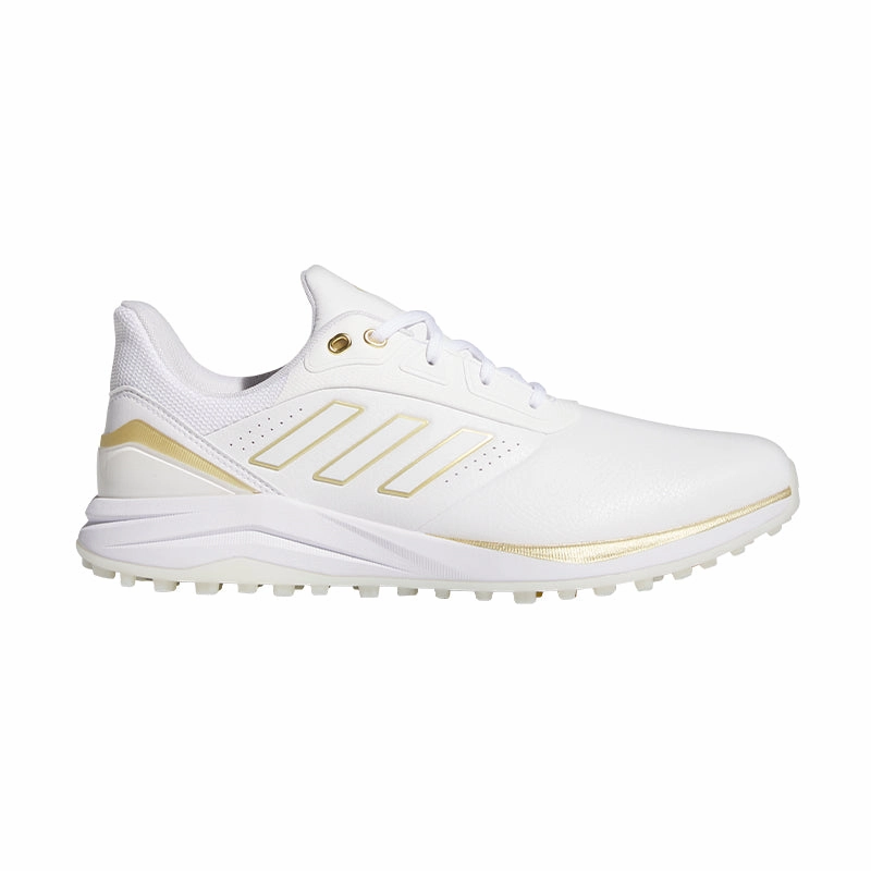 Offroad Lace Up Hiking Shoe ADIDAS Solarmotion 24 Lightstrike Mens Spikeless Shoes (White/Gold)