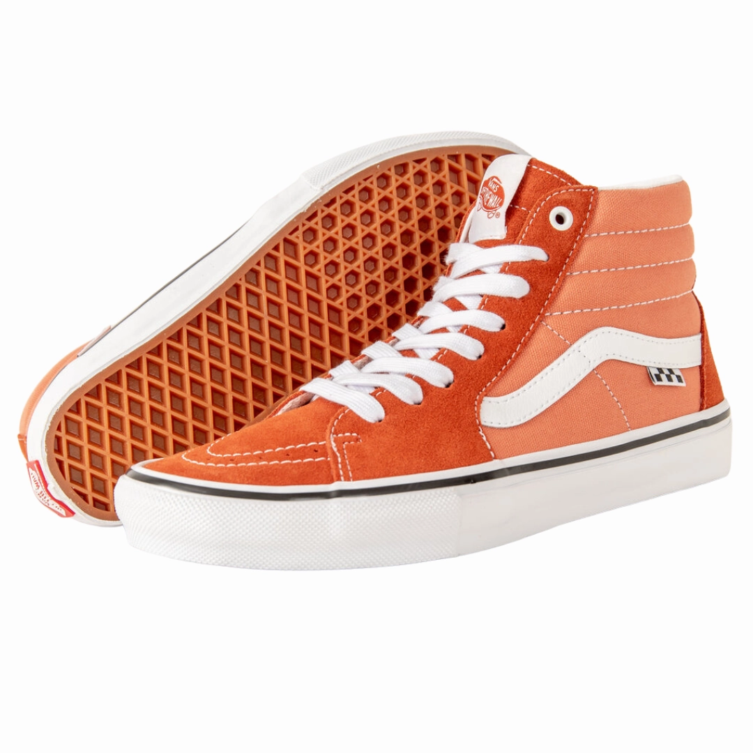 Vans Skate Sk8-Hi Burnt Ochre Skate Shoes Bag Ice Skate