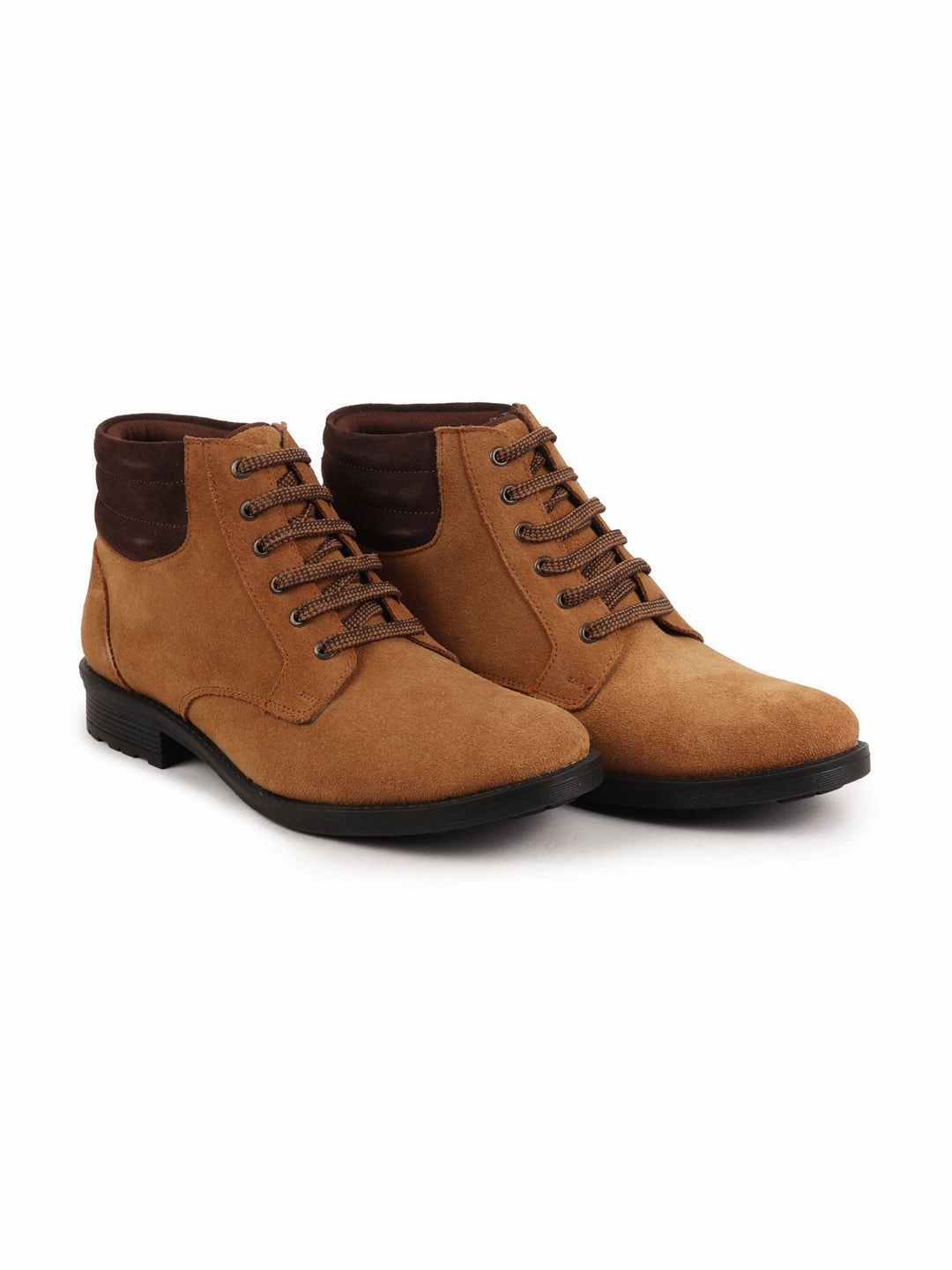 Men Tan Suede Leather Chukka High Ankle Boot For Biking|Hiking|Trekking X Ultra 360 Edge Hiking Shoes