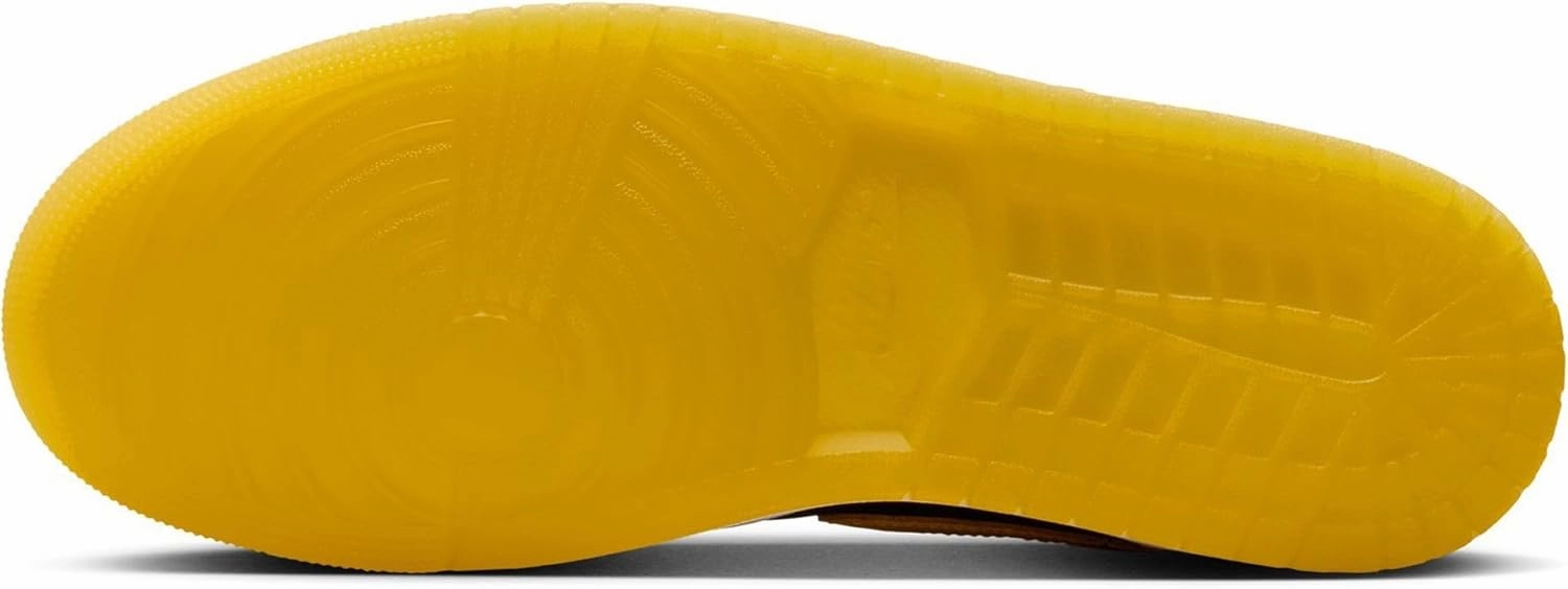 Nike Field General Turf Shoes Air Jordan 1 Mid Mens Lifestyle Shoes (Black/White/Yellow)