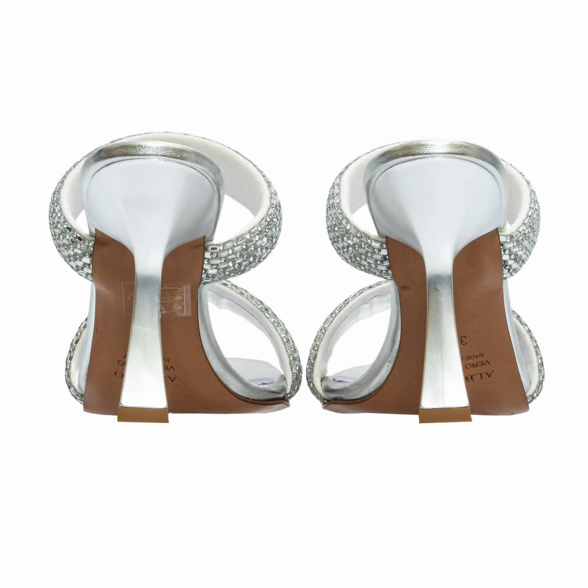 Adilette Sandals Albano Women's Silver Strass Sandal