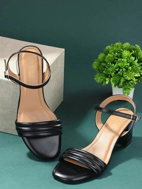 Sandals Thongs Alberto Torresi Synthetic Black Heel Sandals for women