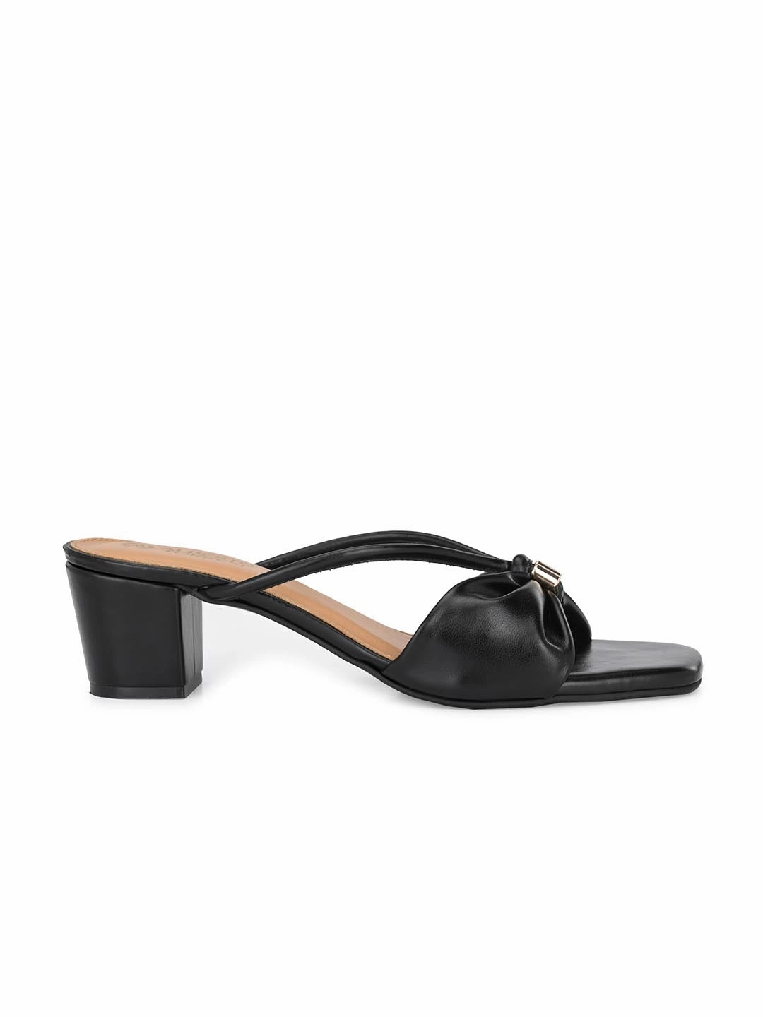 Alberto Torresi Synthetic Black Heel Striped Sandals for women Plantation Resort