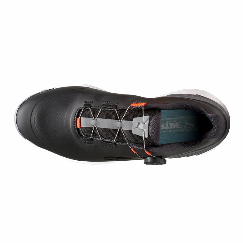 Summer Golf Shoes PUMA ALPHACAT Nitro Disc Men's Spikeless Shoes (Black/Green/Red)