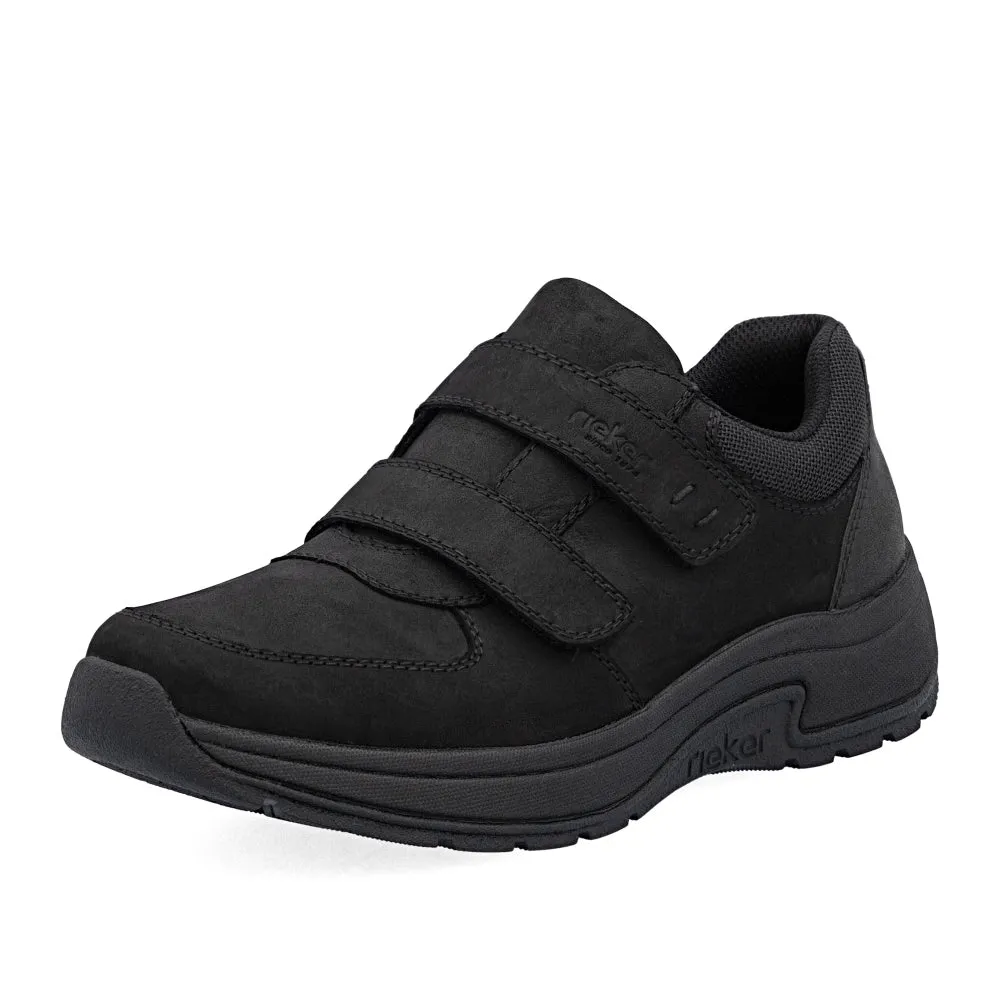 11051-00 Black Velcro Walking Shoes Wide Toe Box