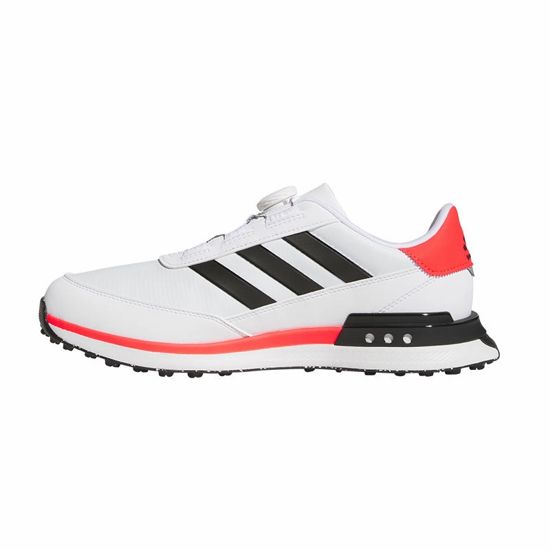 ADIDAS S2G BOA 24 Wide Men's Spikeless Shoes (White/Black/Red) Waterproof Shoes Nurses