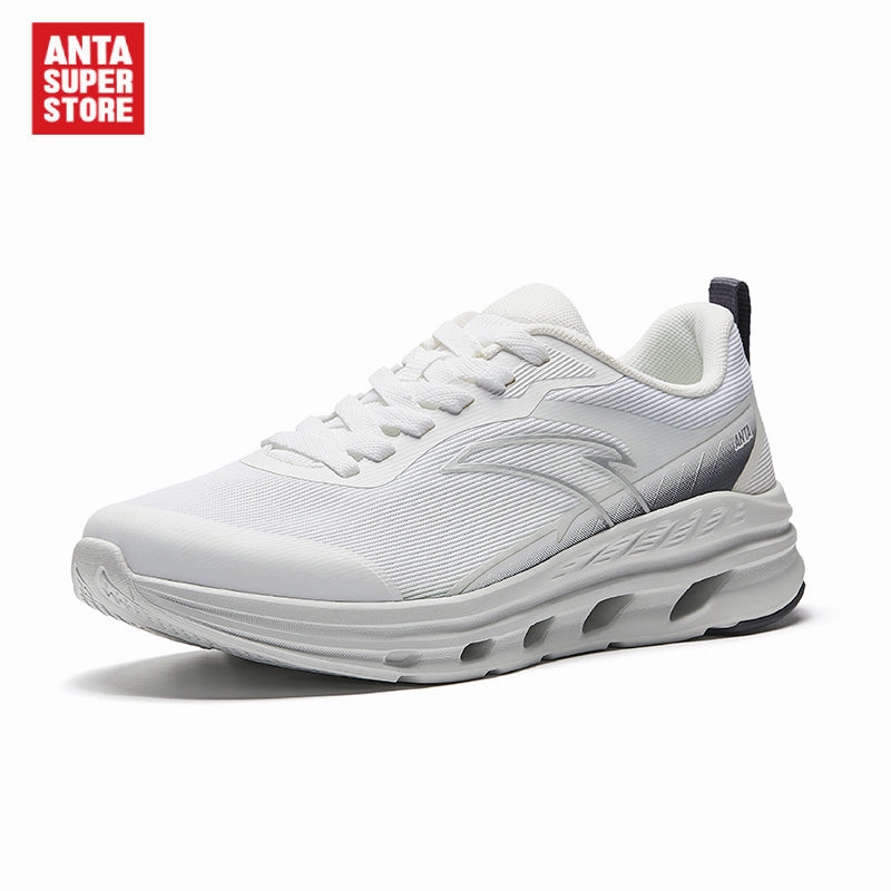 Stylish Waterproof Hiking Boots ANTA Men Cushioning Running Shoes Snowflake - White (Kasut lLarian/Kasut Joging Lelaki)