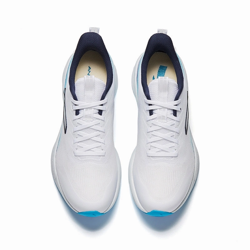 ANTA Men Gazelle (SS) Running Shoes -112525526U-2 White/Blue (Kasut Larian/Kasut Joging Lelaki) Best Hiking Shoes For Plus Size