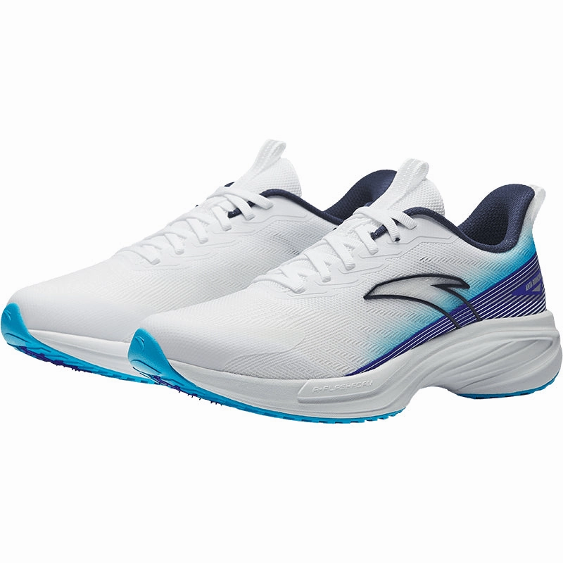 ANTA Men Gazelle (SS) Running Shoes -112525526U-2 White/Blue (Kasut Larian/Kasut Joging Lelaki) Best Budget Waterproof Hiking Shoes