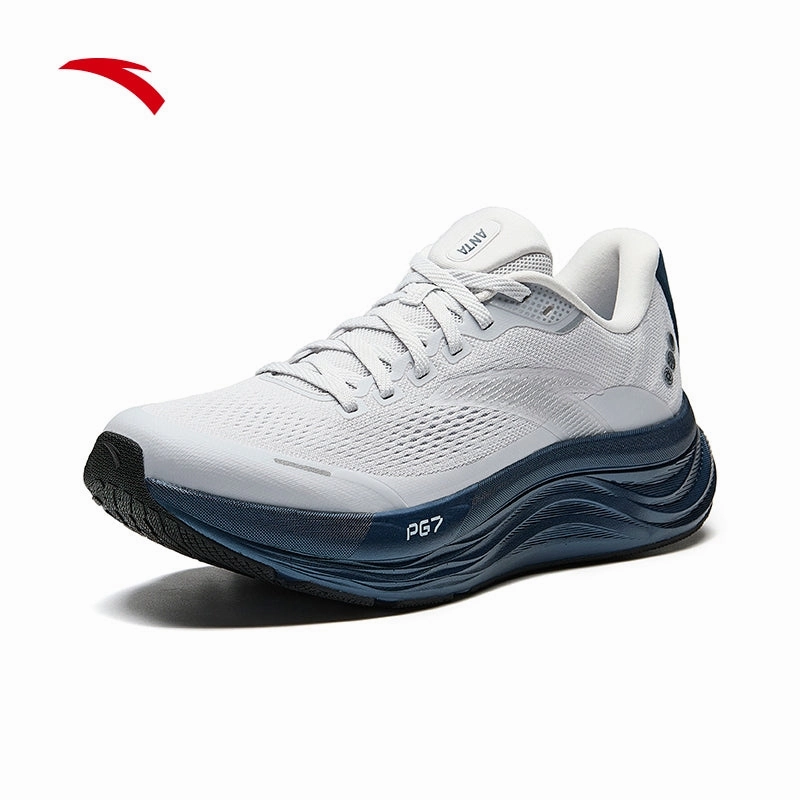 Insole For Badminton Shoes ANTA Men PG7 Travel 2 Running Shoes - Granule Gray/Sea Ink Blue (Kasut Larian Lelaki)
