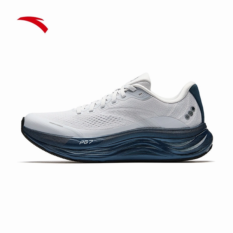 ANTA Men PG7 Travel 2 Running Shoes - Granule Gray/Sea Ink Blue (Kasut Larian Lelaki) Badminton Shoes Offers