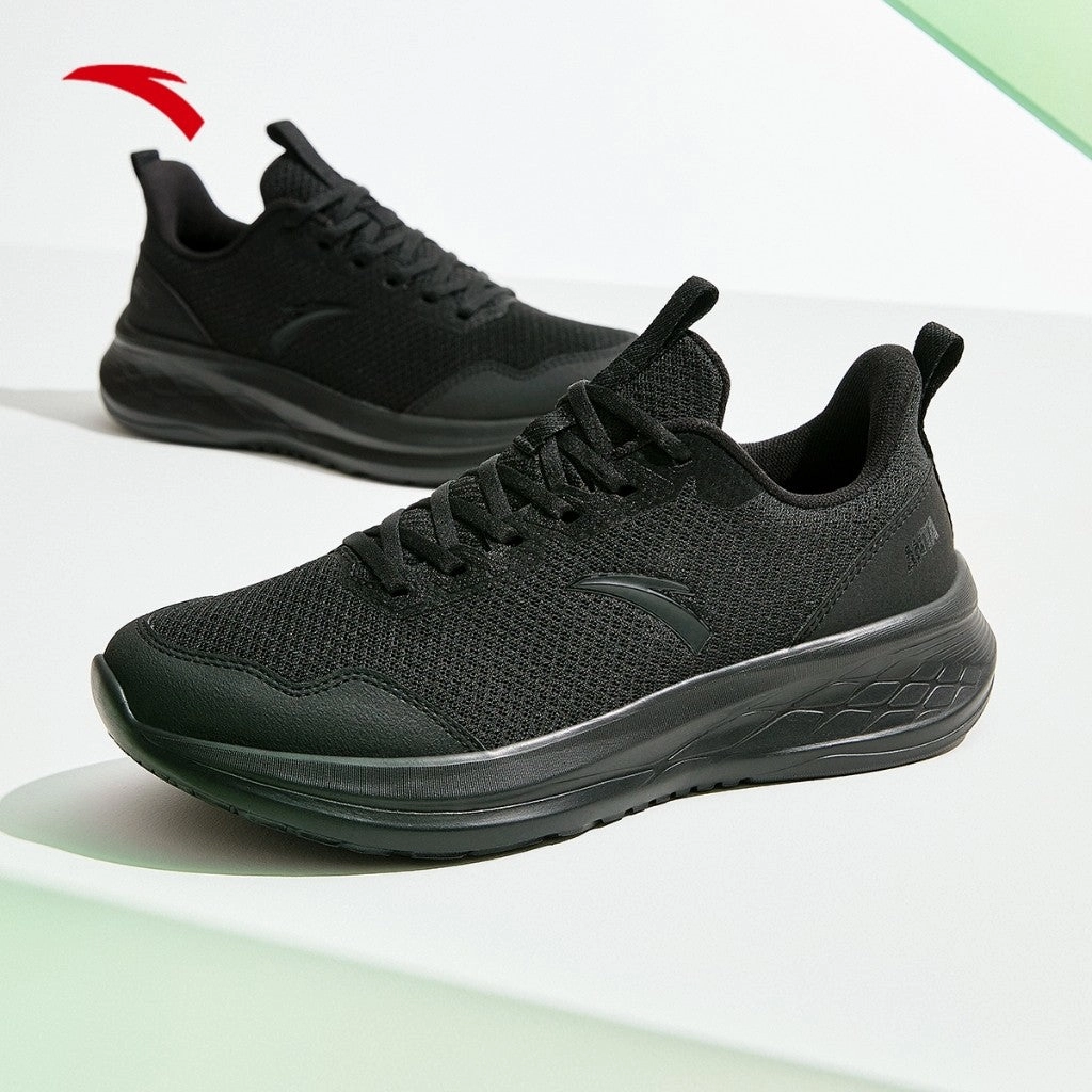 ANTA Men Running Shoes - Black 9124E5513-4 (Kasut Larian) Best Shoes For Shuttle Badminton