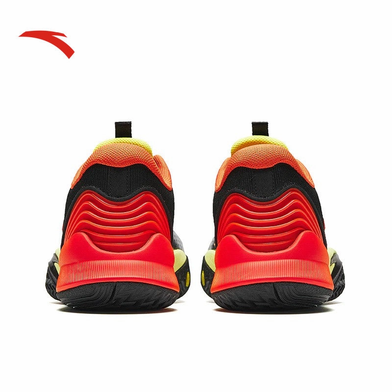 ANTA Men Wind Tunnel Basketball Shoes - 1124D1107-5 Black/Yellow/Orange (Kasut Bola Keranjang) Hiking Shoes Charlotte Nc