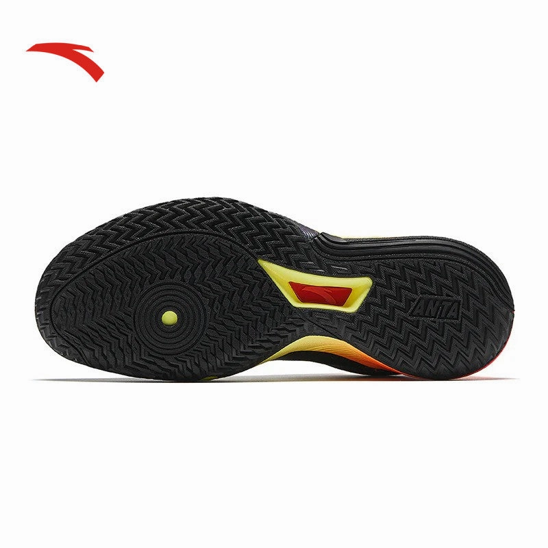 ANTA Men Wind Tunnel Basketball Shoes - 1124D1107-5 Black/Yellow/Orange (Kasut Bola Keranjang) Trail 2650 Hiking Shoes