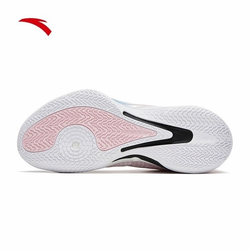 Badminton Shoes Uae ANTA Men Z-UP 4.0 FREE TO DREAM Basketball Shoes -812321113-5 -Pink/White/Blue (Kasut Bola Keranjang Lelaki)