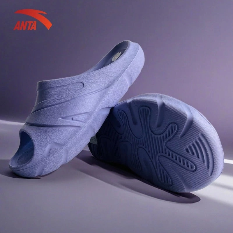 ANTA Women C37  Beach Slippers 1225B8523R-2 -Purple (Selipar Perempuan) Slippers In Spanish