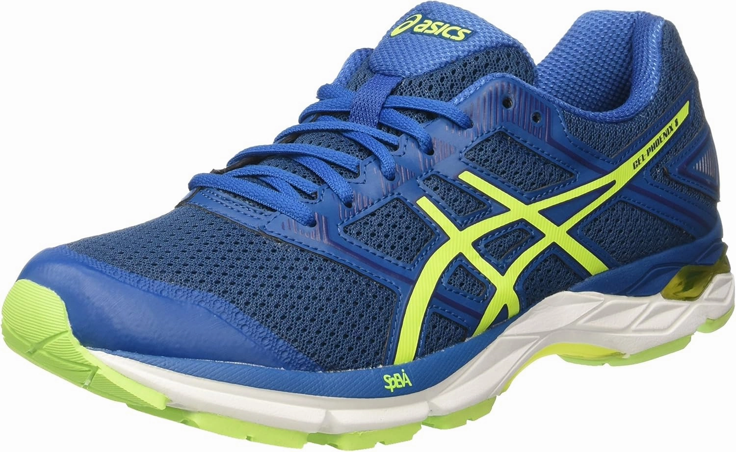ASICS Gel-Phoenix 8 Mens Running Trainers T6F2N Sneakers Shoes (UK 5.5 US 6.5 EU 39.5, thunbder Blue Safety Yellow 4907) Asics Kayano 31 Running Shoes