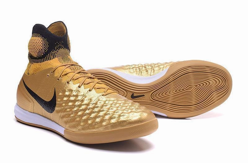 New Nike MagistaX Proximo II IC Soccer Cleats Shoes Gold Black Nike High Top Basketball Shoes