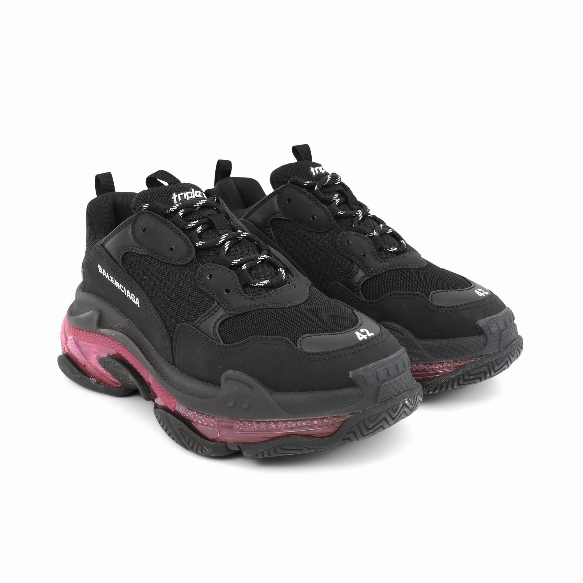 Balenciaga 'Triple S' Sneakers - Men's 42 No Tie Laces For Sneakers