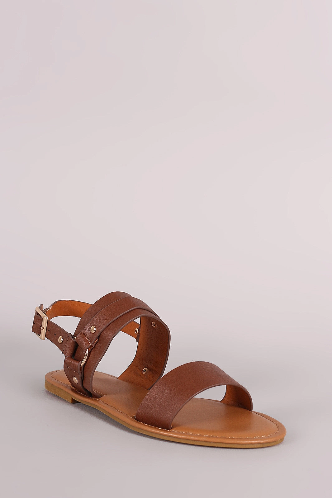 Bamboo Double Band Hardness Slingback Flat Sandal Best Medical Shoes For Flat Feet