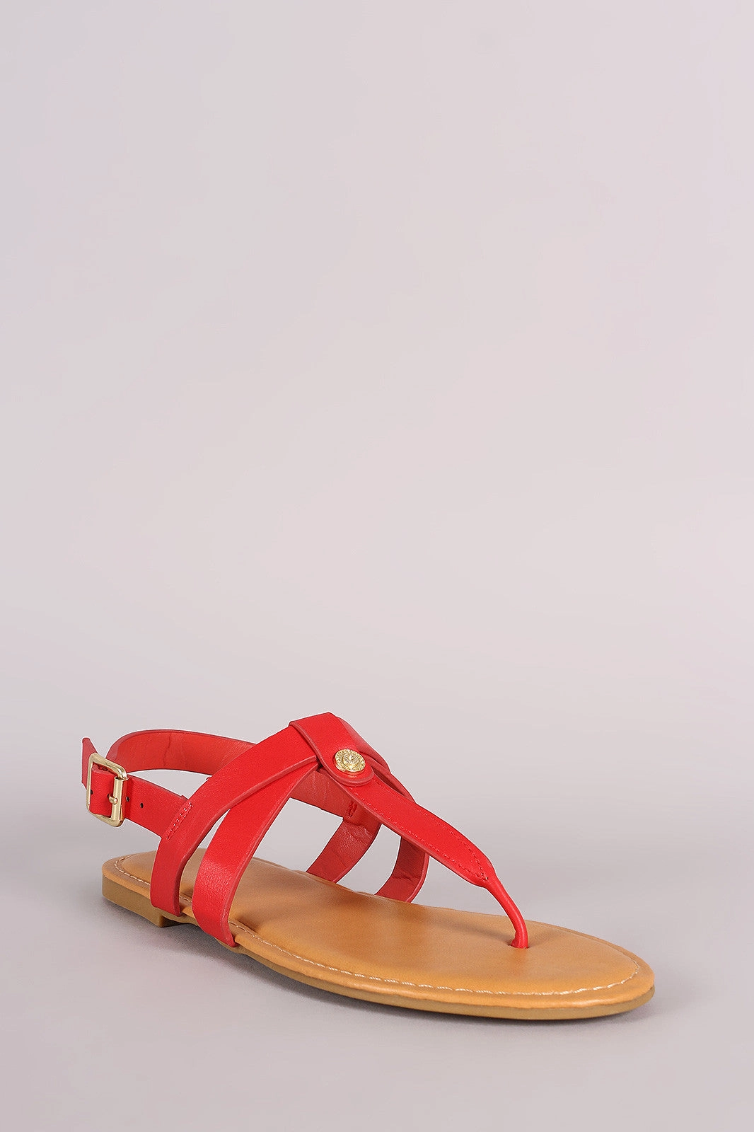 Best Walking Shoes For Seniors With Flat Feet Bamboo Medallion T-Strap Slingback Thong Flat Sandal