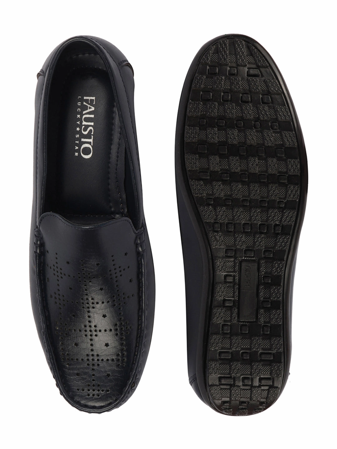 Basics Men Blue Casuals Flexible Hand Stitched Slip On Shoes Moccasin and Loafers Best Casual Shoes For Tech Chinos