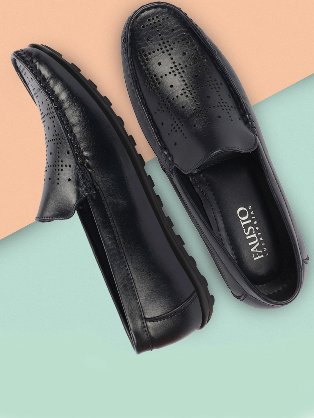 Pretty Casual Shoes Basics Men Blue Casuals Flexible Hand Stitched Slip On Shoes Moccasin and Loafers