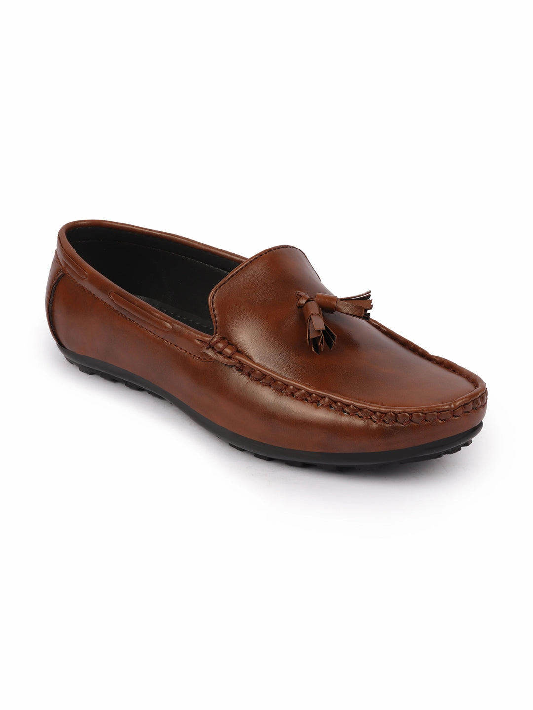 Basics Men Brown Side Stitched Casual Slip On Tassel Loafers and Moccasin Shoes Originals Nmd R1 Primeblue Casual Shoes
