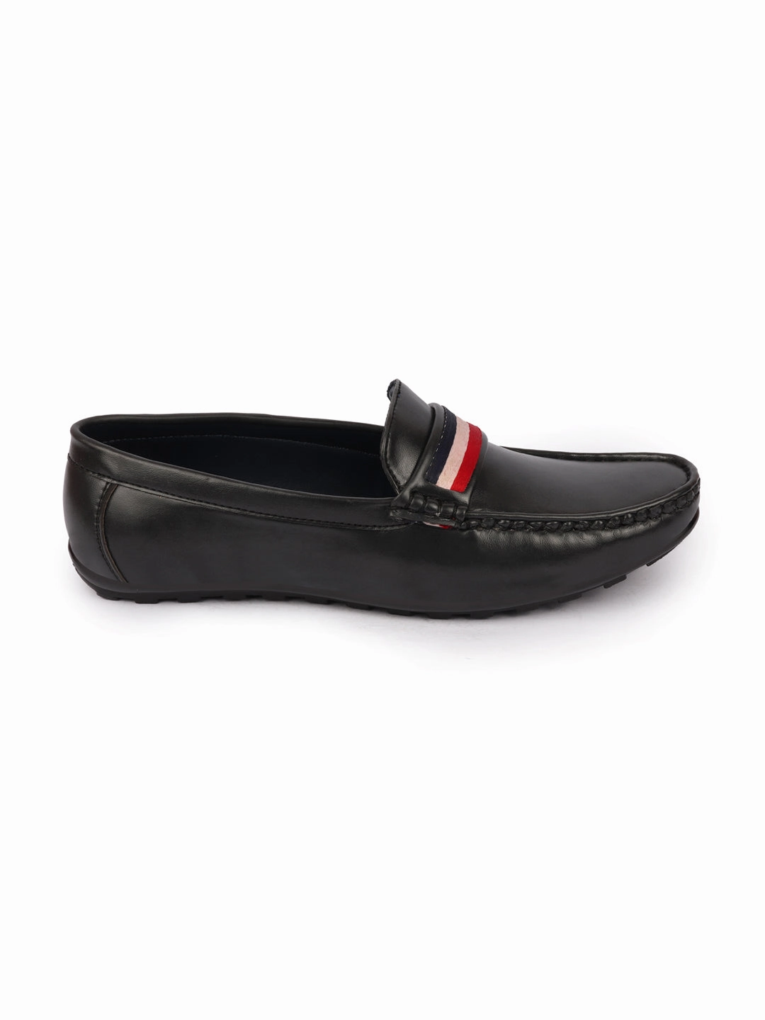 Nordstrom Casual Shoes Basics Men Grey Colored Stripe Design Side Stitched Casual Slip On Loafers and Moccasin Shoes