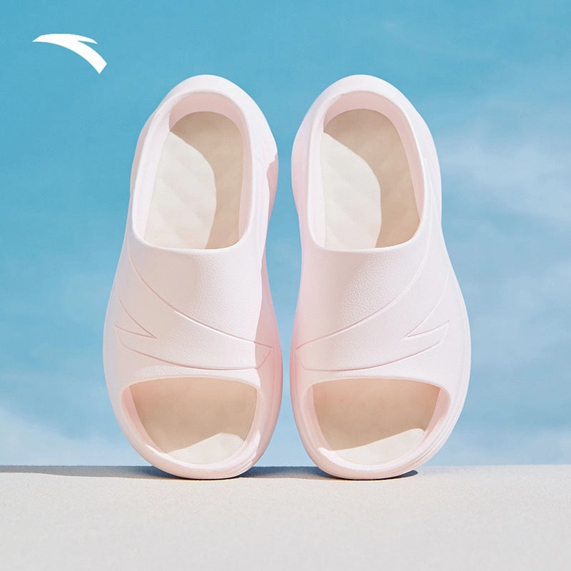ANTA Women Basic Slippers 1225C8528-2 -Pinkish White/Dawn White (Selipar Perempuan) Slides Rubber