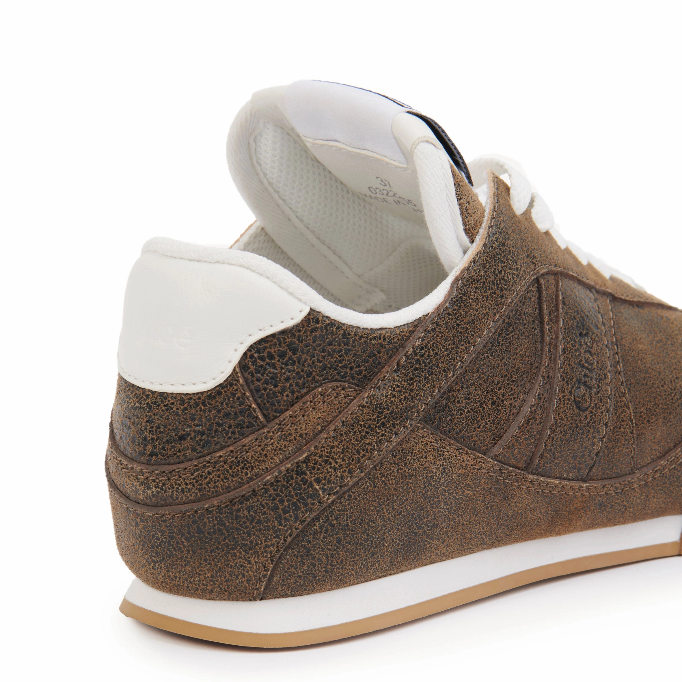 Kick Leather Sneakers, Oak Brown Sneakers Groton