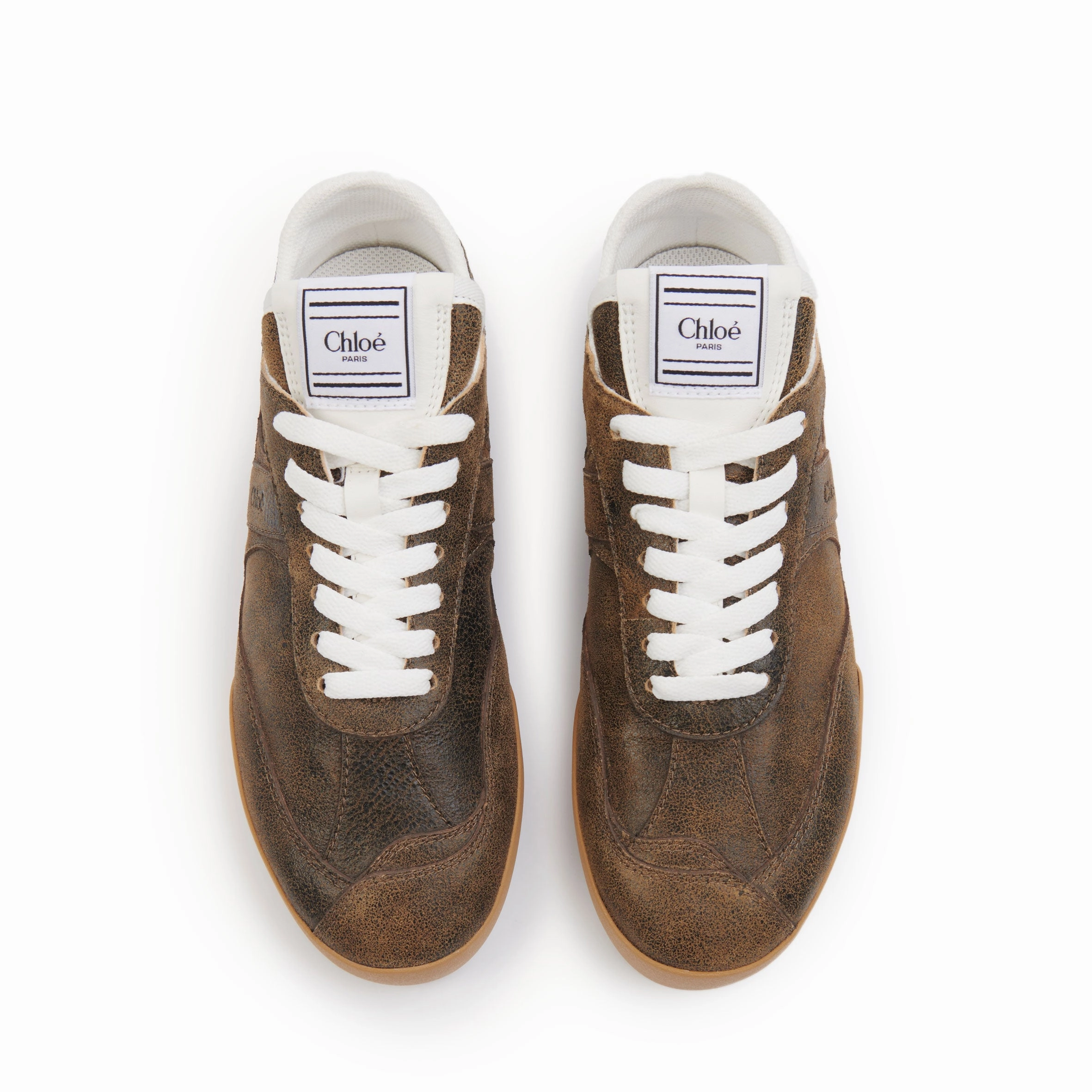 Sports Sneakers Kick Leather Sneakers, Oak Brown
