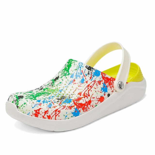 Crocse Crocks Summer Women Clogs Platform Garden Sandals Graffiti Fruit Slippers Slip On Girl Beach Shoes Fashion Slides Outdoor