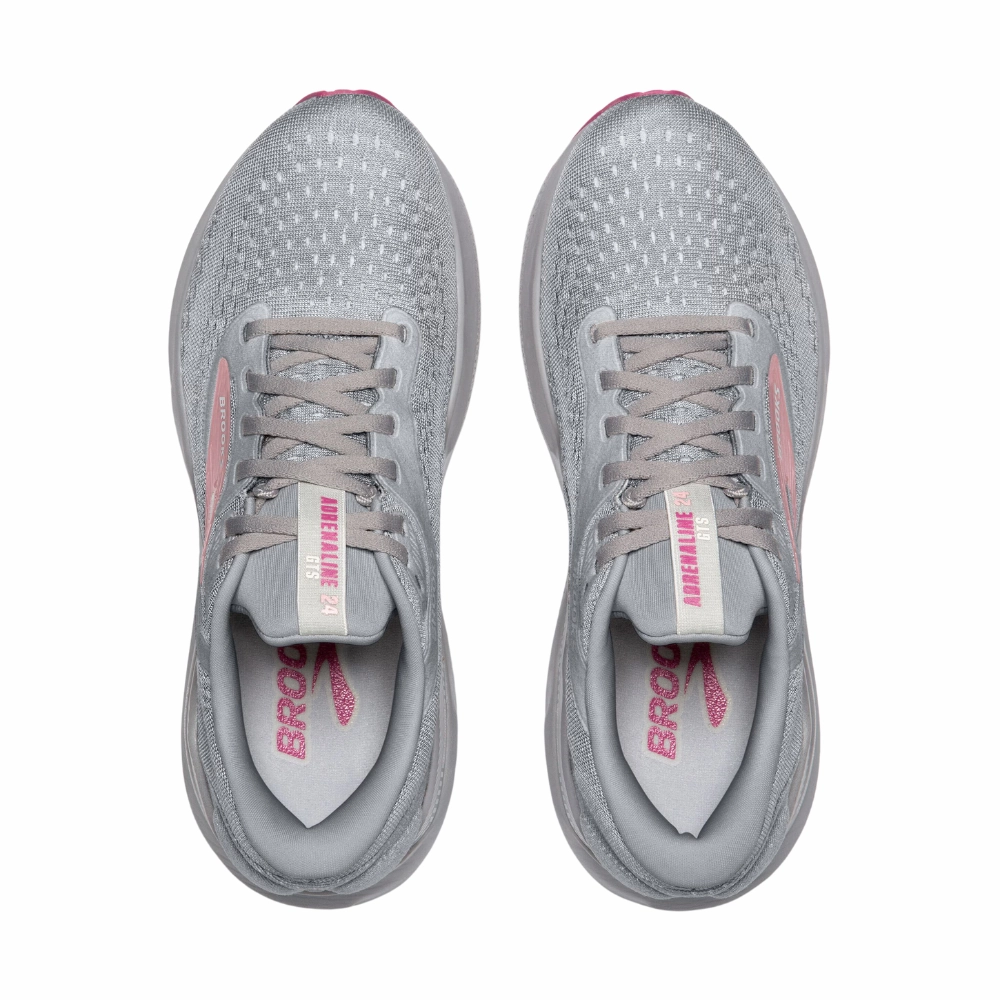 Brooks Adrenaline GTS 24 Alloy/White/Zephyr Running Shoe (Women's)