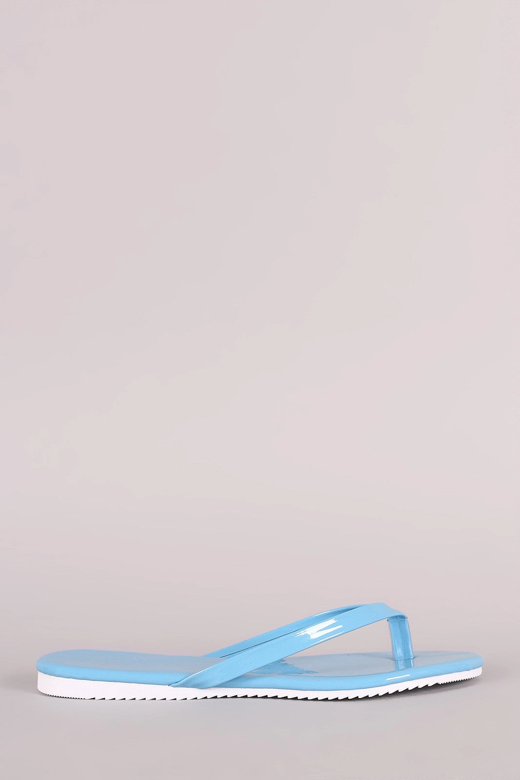 Leather Flat Ballet Shoes Liliana Simple Thong Slip On Flat Sandal