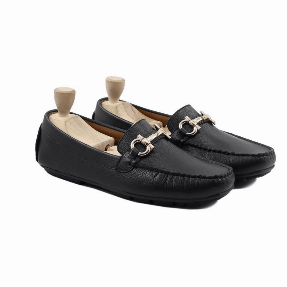 Black Driving Loafers Hiangle Climbing Shoe