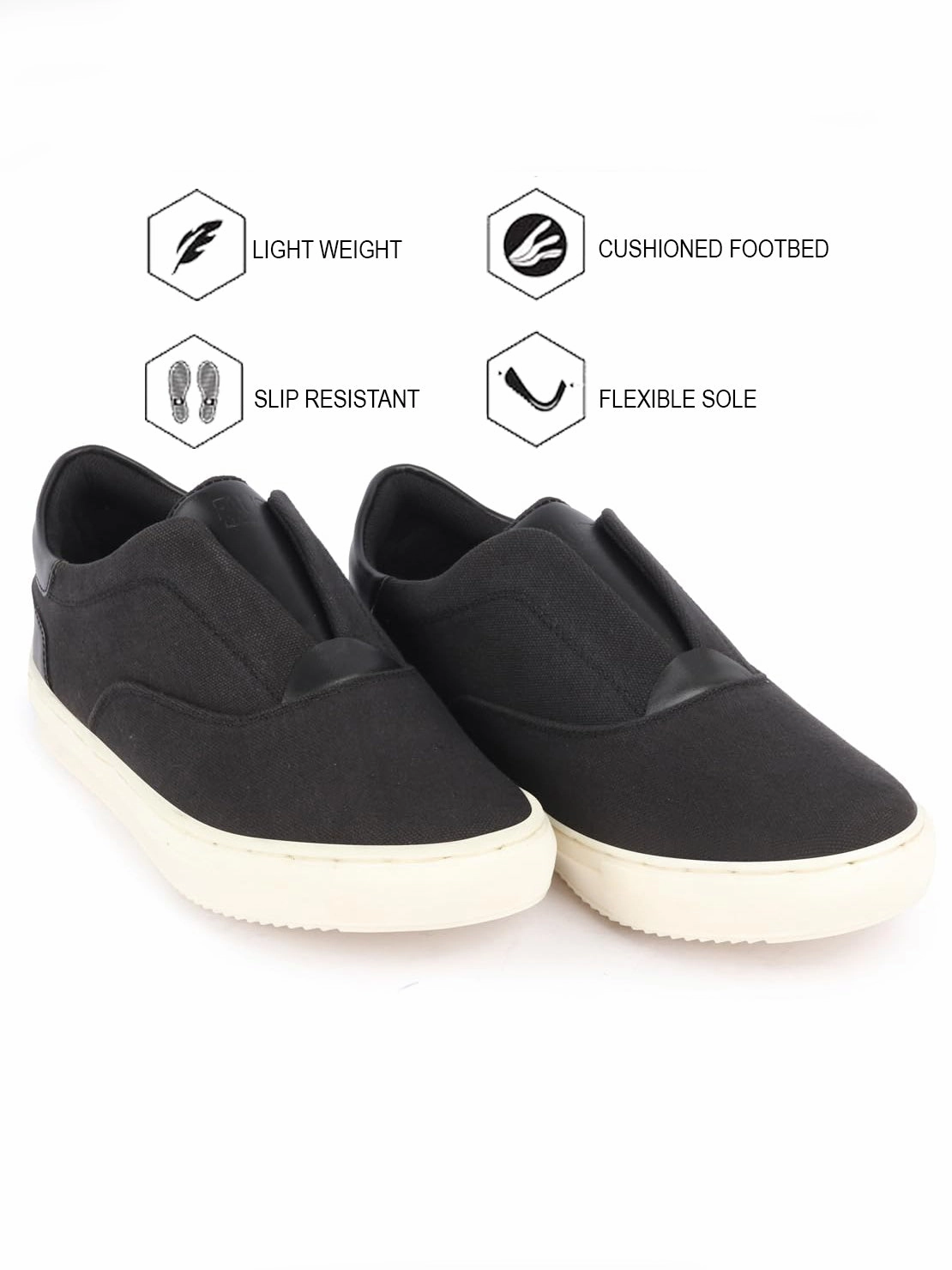 Casual Shoes For Jumpsuit Men Black Classic Upper Denim Comfort No Touch Slip On Canvas Sneakers Shoes