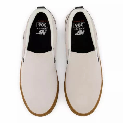 New Balance Numeric Foy Slip On 306 - White Gum Cheap Durable Skate Shoes