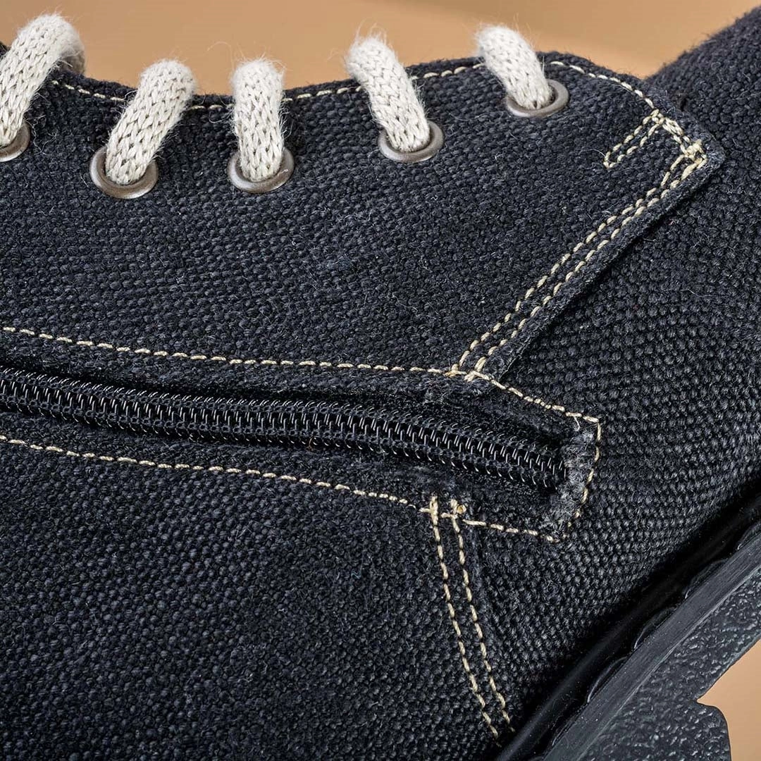 Round Toe Ostrich Boots BOND STREET Ladies' Handmade Organic Hemp Boots (Discontinued)