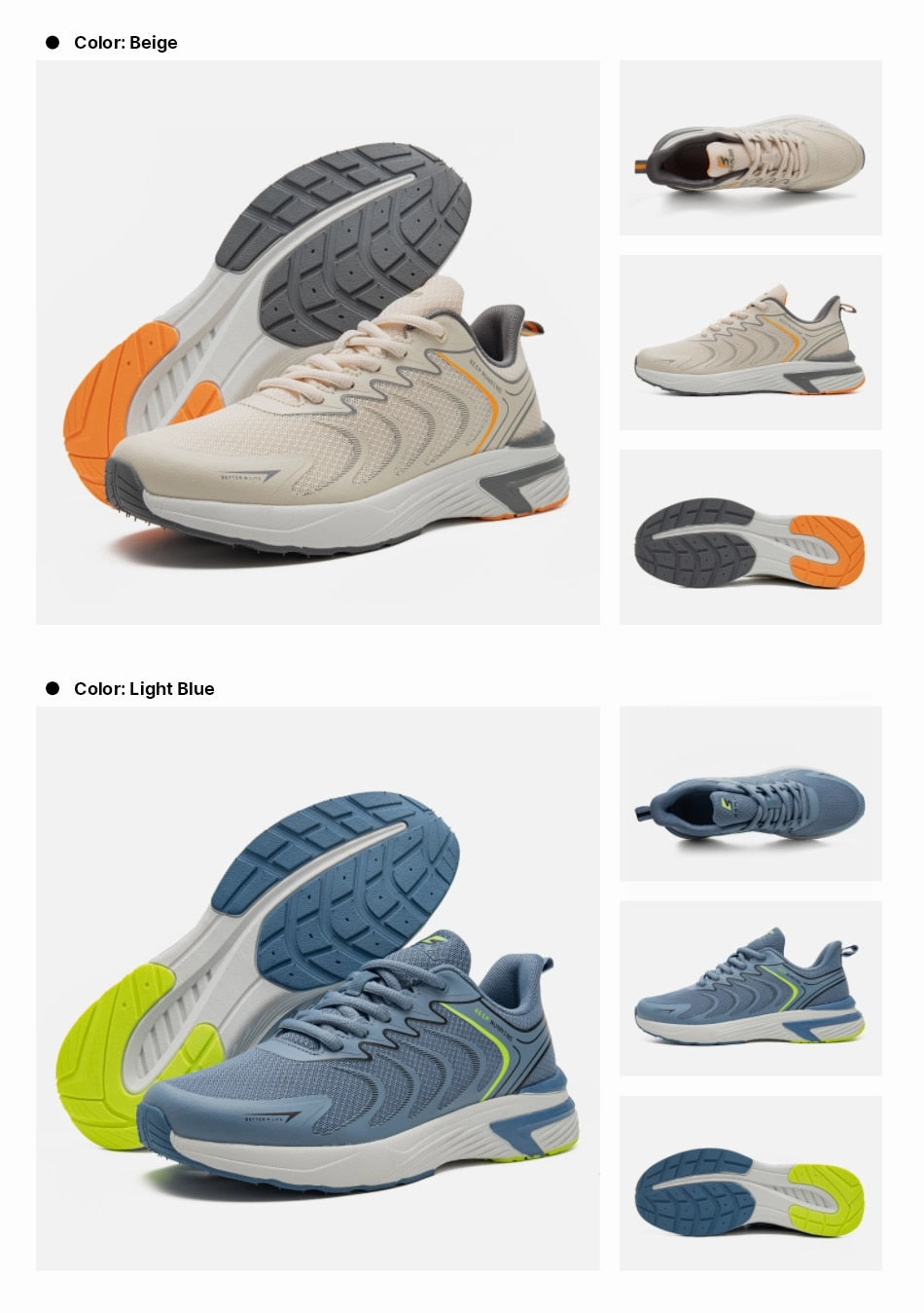 Breathable Running Shoes Baasploa Men Professional Running Shoes 2023 Air Mesh comfortable / FREE Shipping