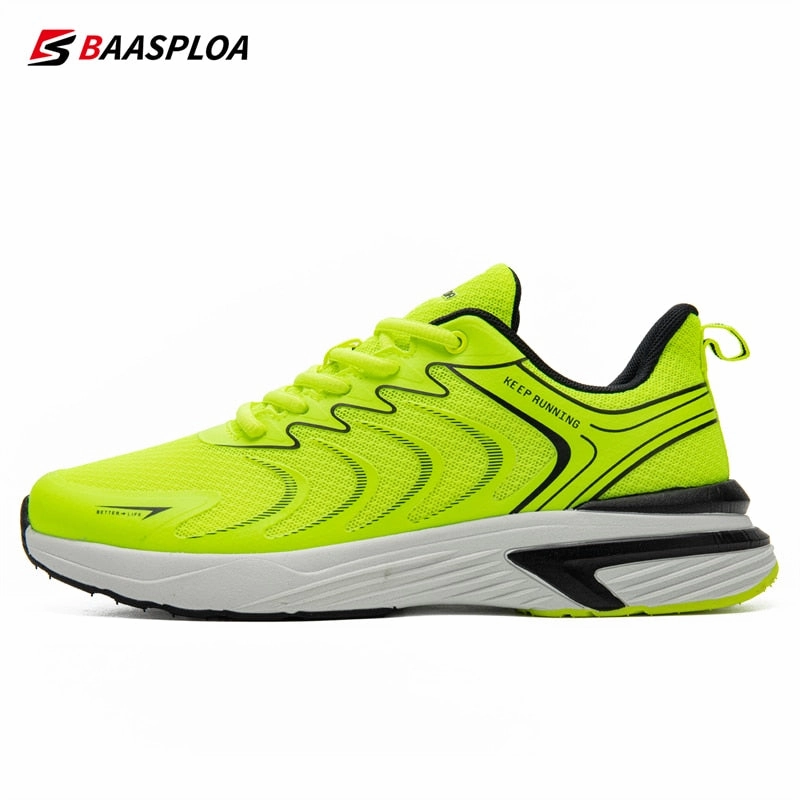 Baasploa Men Professional Running Shoes 2023 Air Mesh comfortable / FREE Shipping Fat Man Running Shoes