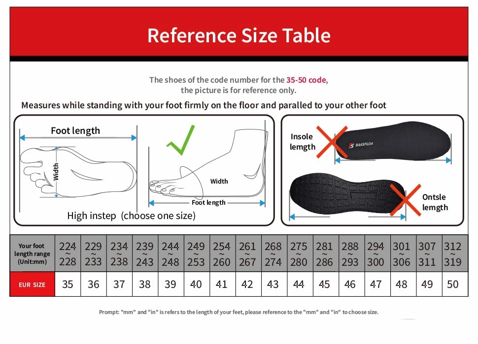 Trail Running Shoes Uk Sale Baasploa Men Professional Running Shoes 2023 Air Mesh comfortable / FREE Shipping